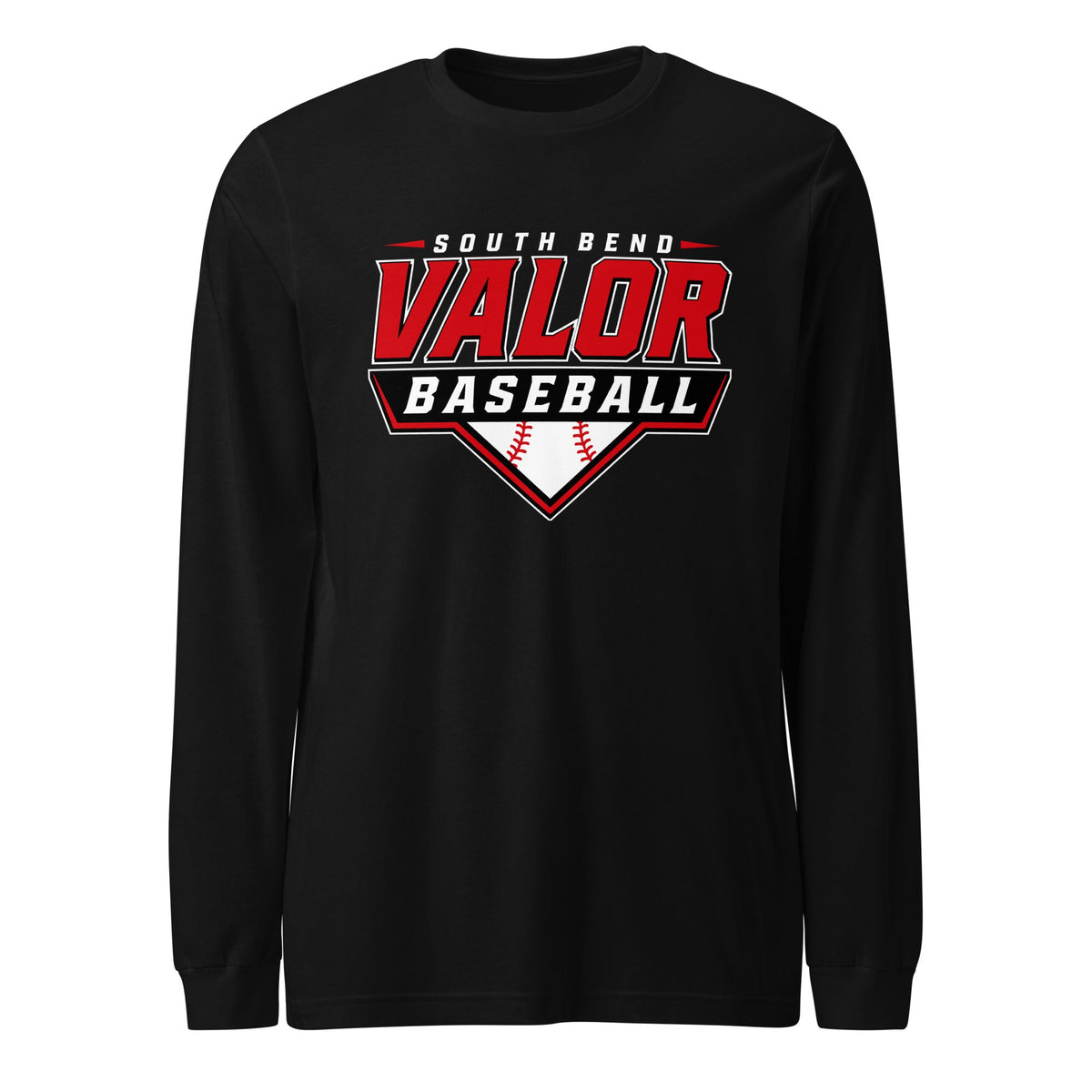 Performance | Long Sleeve Tee | South Bend Valor Baseball | Vanguard Logo