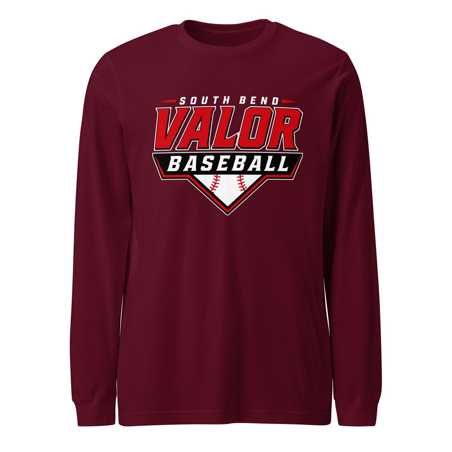 Performance | Long Sleeve Tee | South Bend Valor Baseball | Vanguard Logo