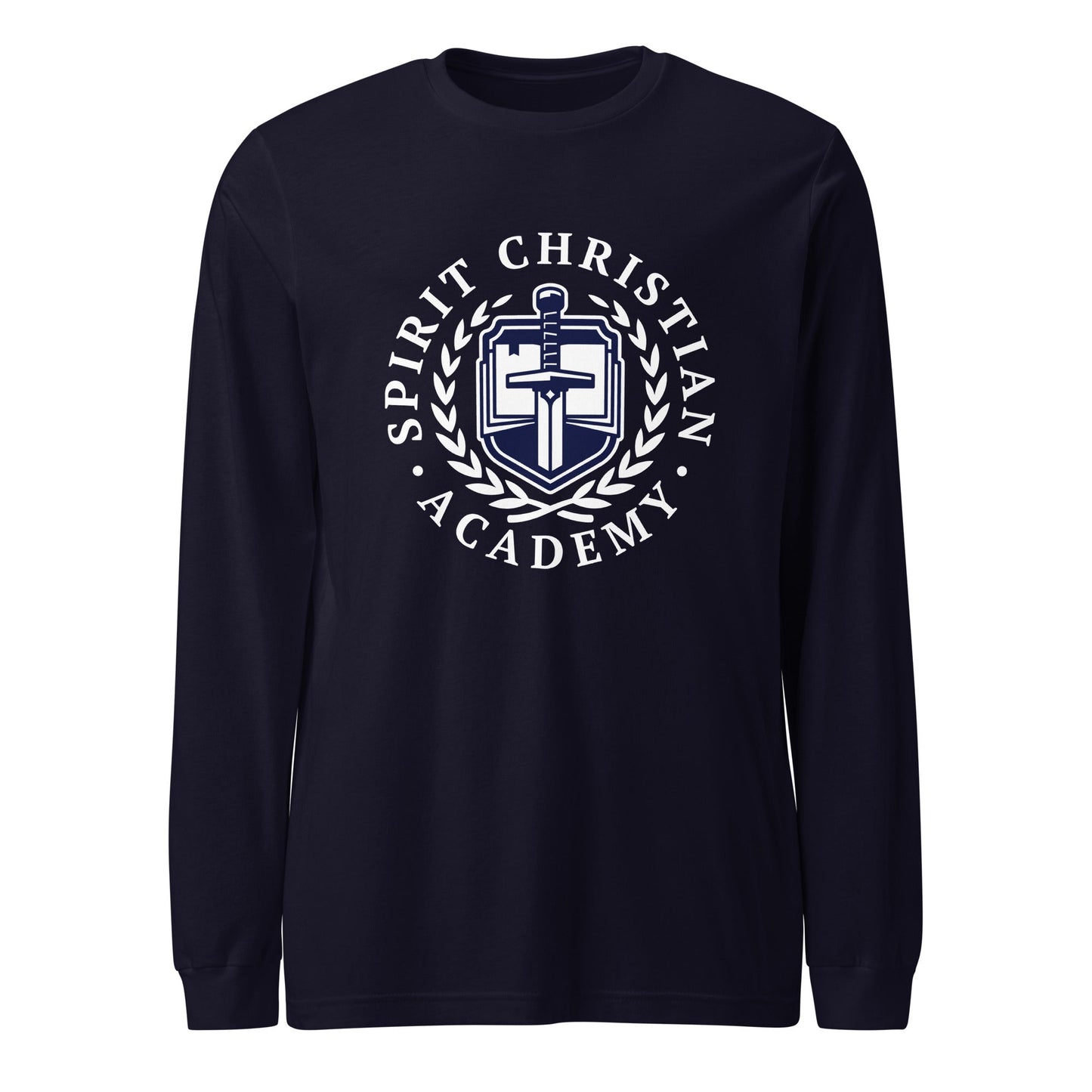 Performance | Long Sleeve Tee | Spirit Christian Academy | White Script Logo