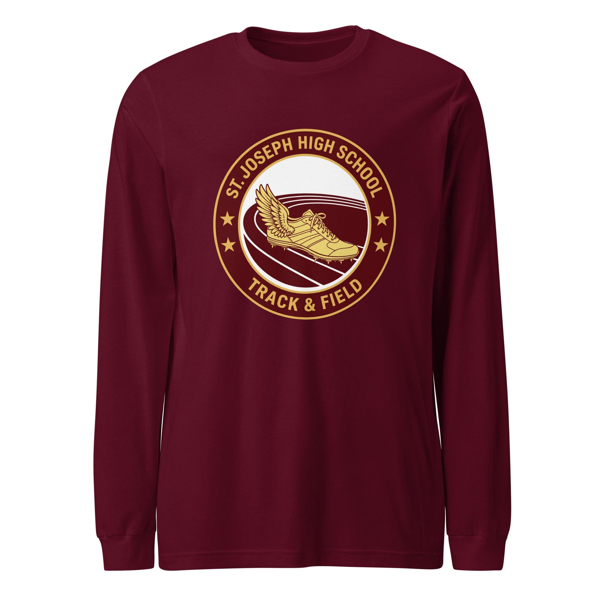 Performance | Long Sleeve Tee | St. Joseph High School - Track & Field | Badge Logo
