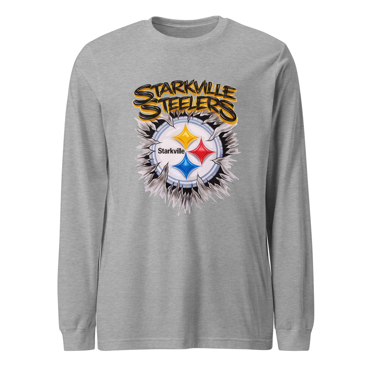 Performance | Long Sleeve Tee | Starkville Steelers | Ripped Logo