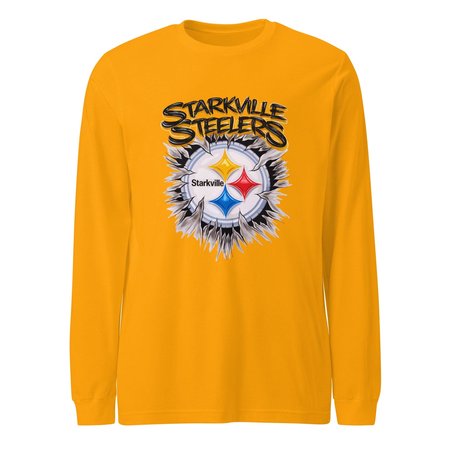 Performance | Long Sleeve Tee | Starkville Steelers | Ripped Logo