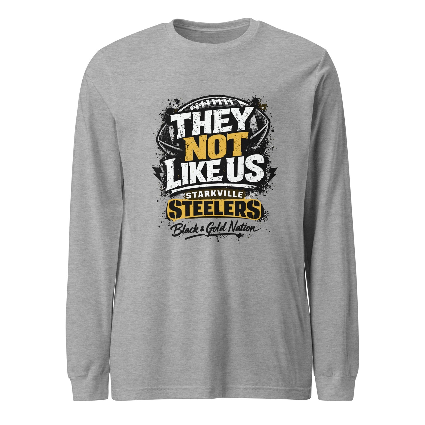 Performance | Long Sleeve Tee | Starkville Steelers | They Not Like Us Logo
