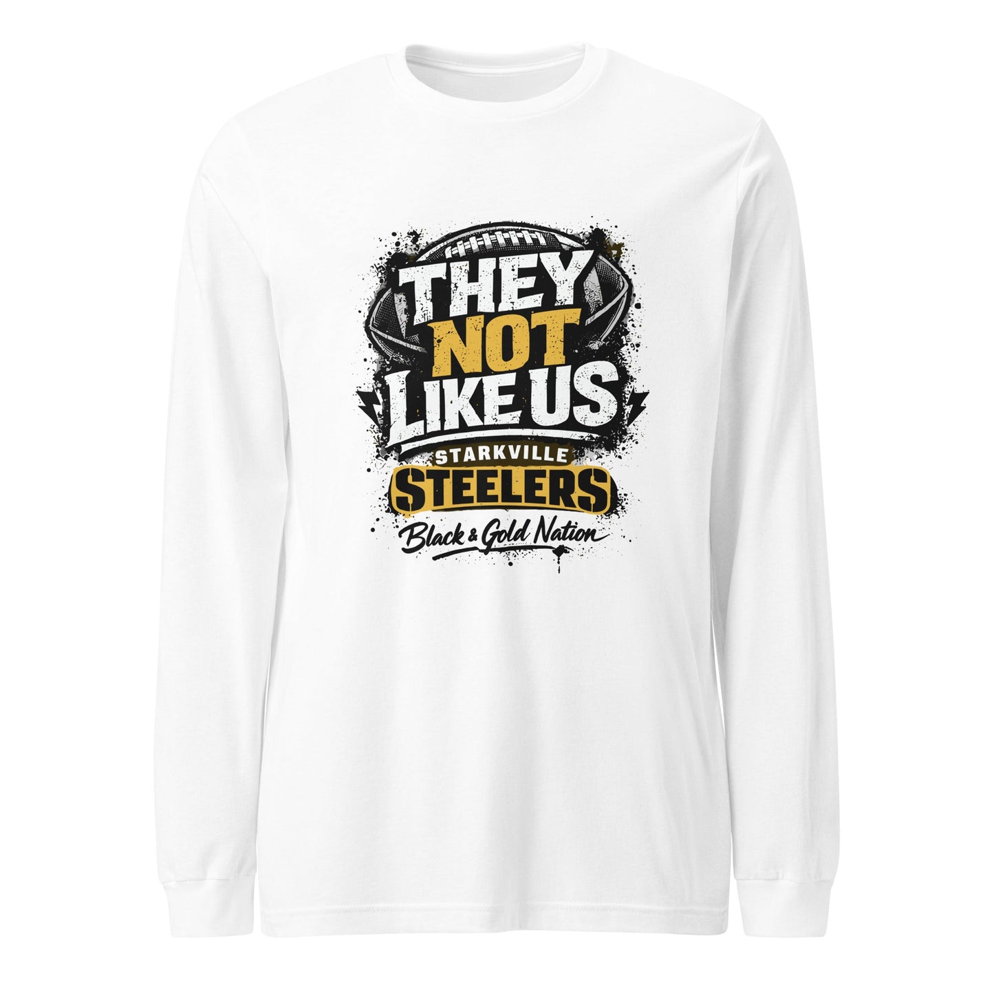 Performance | Long Sleeve Tee | Starkville Steelers | They Not Like Us Logo