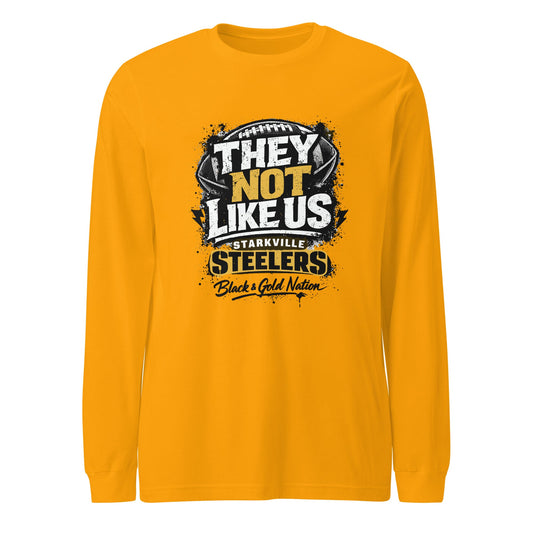 Performance | Long Sleeve Tee | Starkville Steelers | They Not Like Us Logo