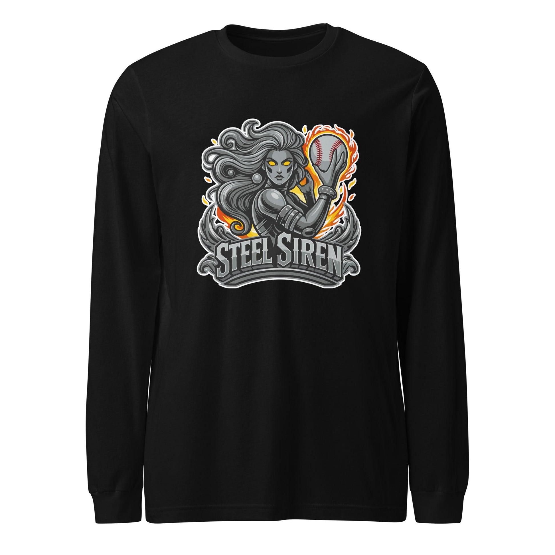 Performance | Long Sleeve Tee | STEEL SIREN | Mascot Logo