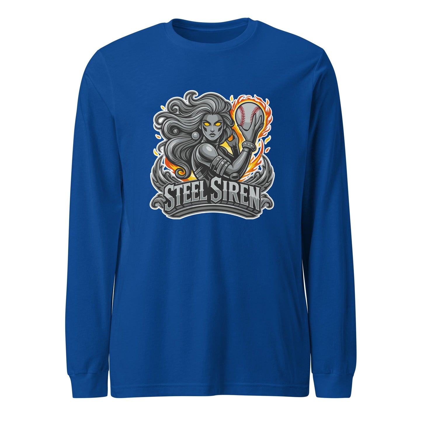 Performance | Long Sleeve Tee | STEEL SIREN | Mascot Logo