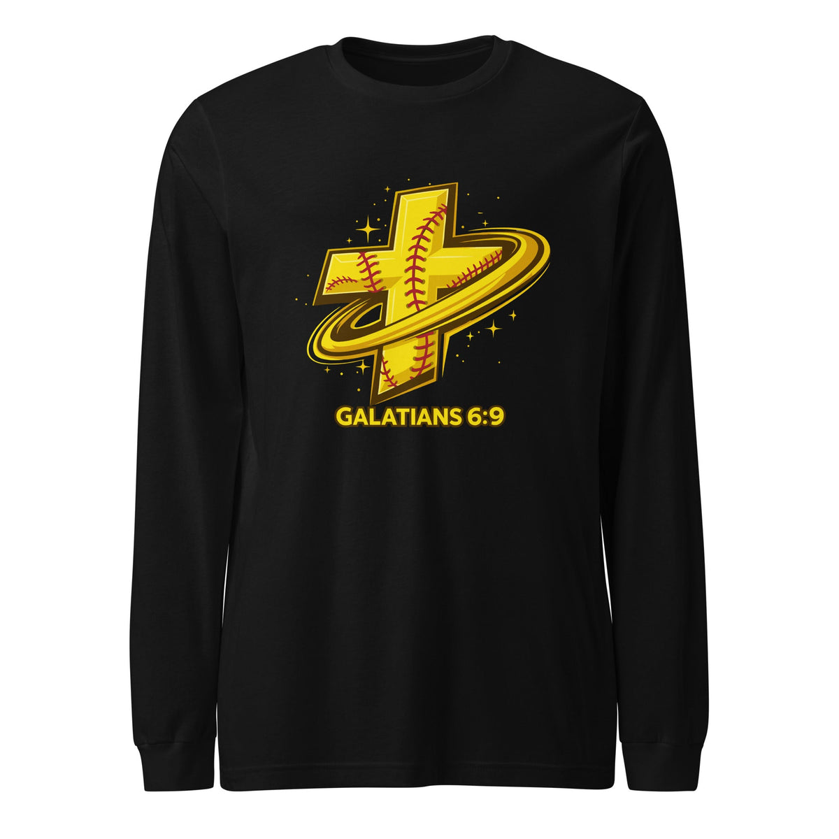 Performance | Long Sleeve Tee | Stingers Softball | Galatians 6:9 Logo