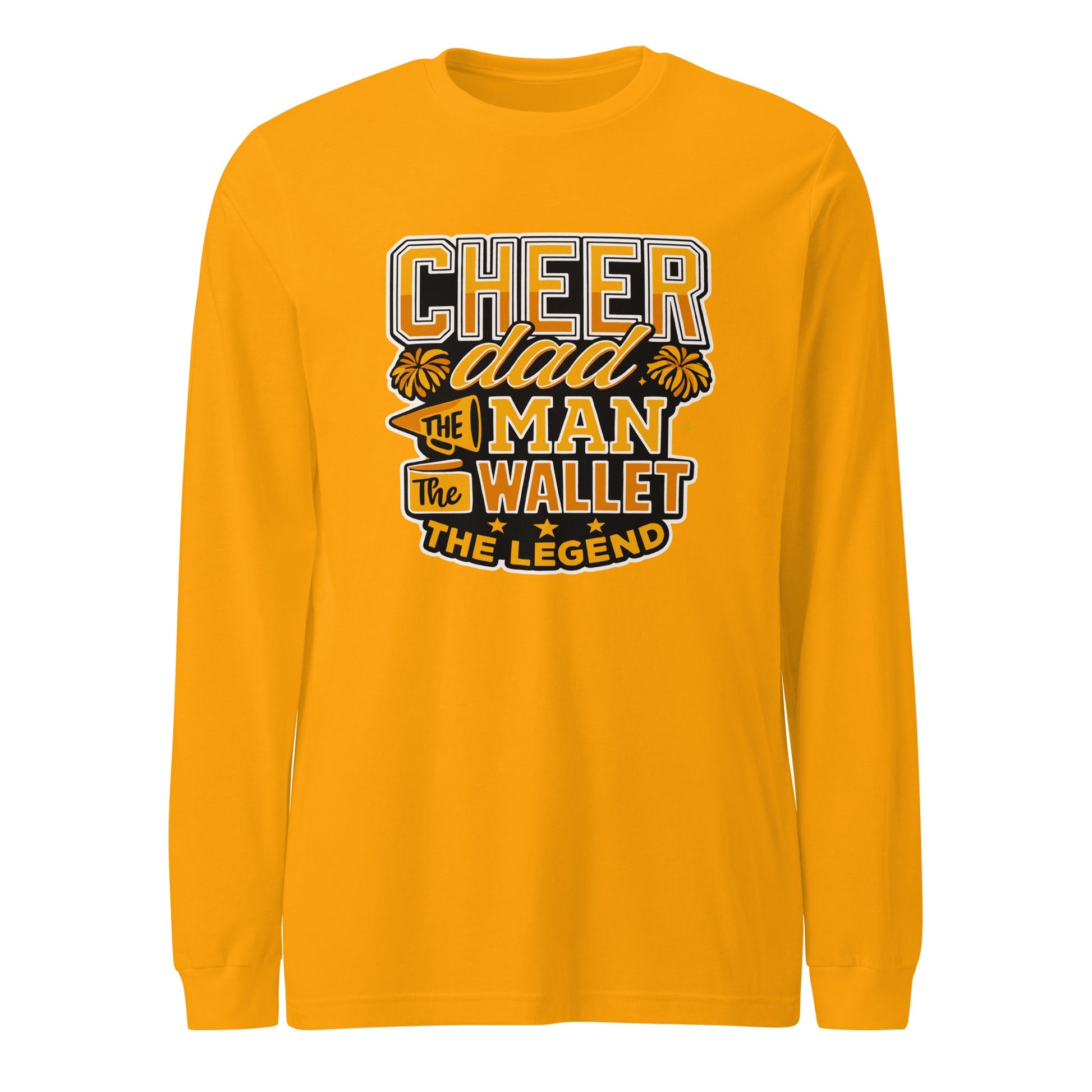 Performance | Long Sleeve Tee | Sunset Surge All-Star Cheerleading | Cheer Dad Legend Logo