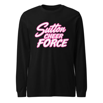 Performance | Long Sleeve Tee | Sutton Cheer Force | Script Logo