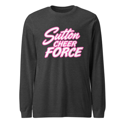Performance | Long Sleeve Tee | Sutton Cheer Force | Script Logo