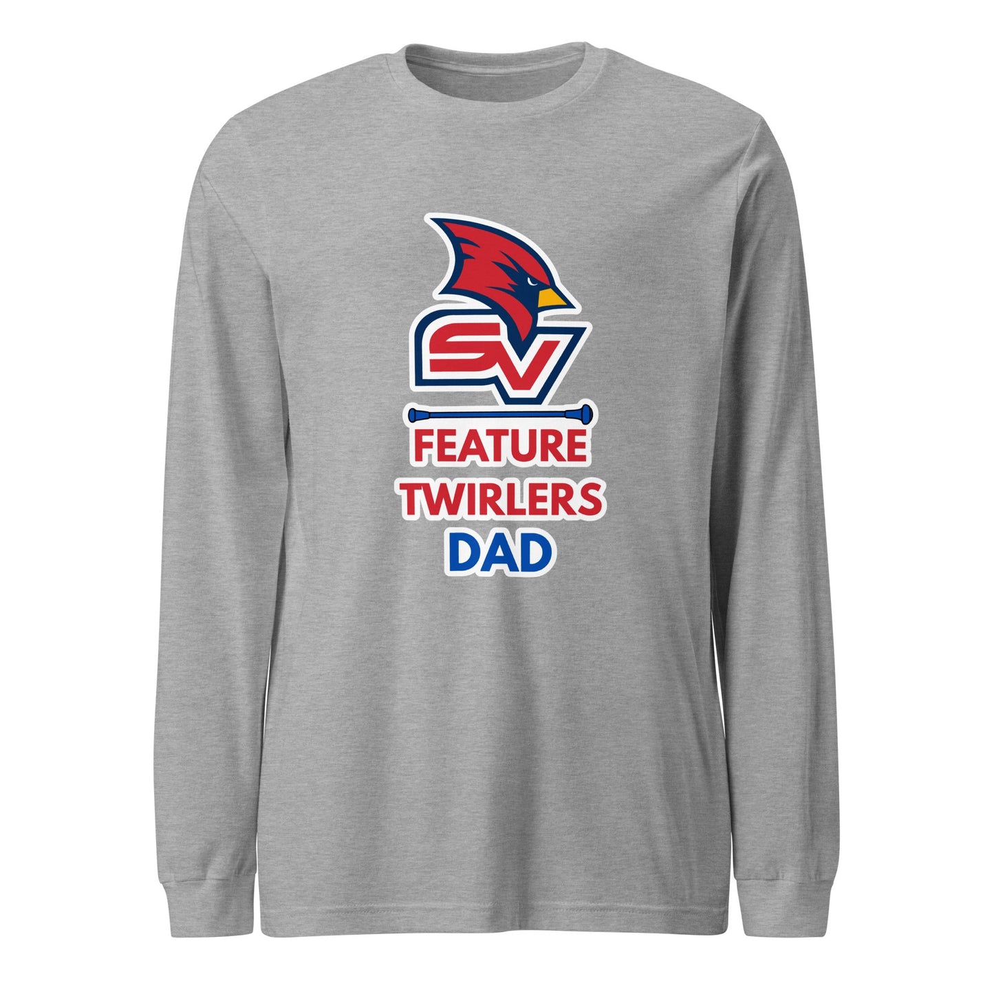 Performance | Long Sleeve Tee | SVSU Feature twirlers | Dad Logo