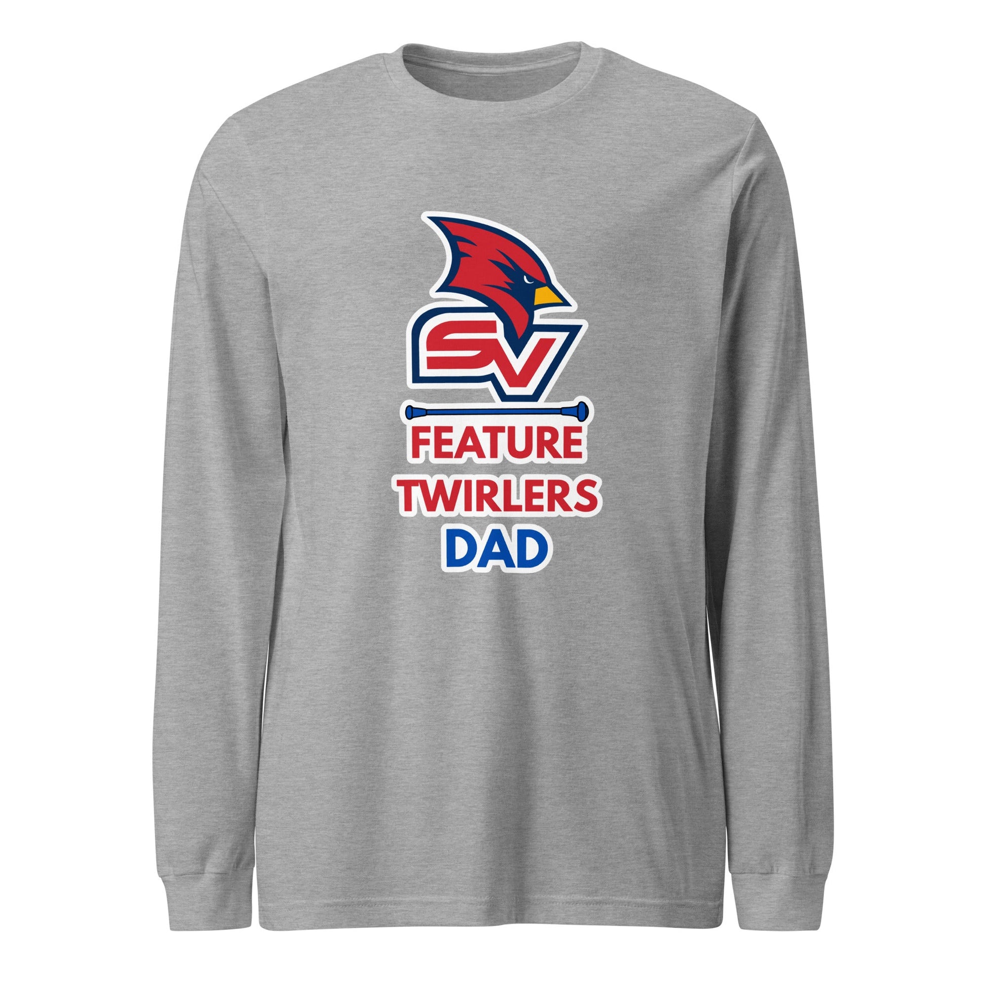 Performance | Long Sleeve Tee | SVSU Feature twirlers | Dad Logo