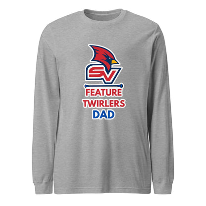 Performance | Long Sleeve Tee | SVSU Feature twirlers | Dad Logo
