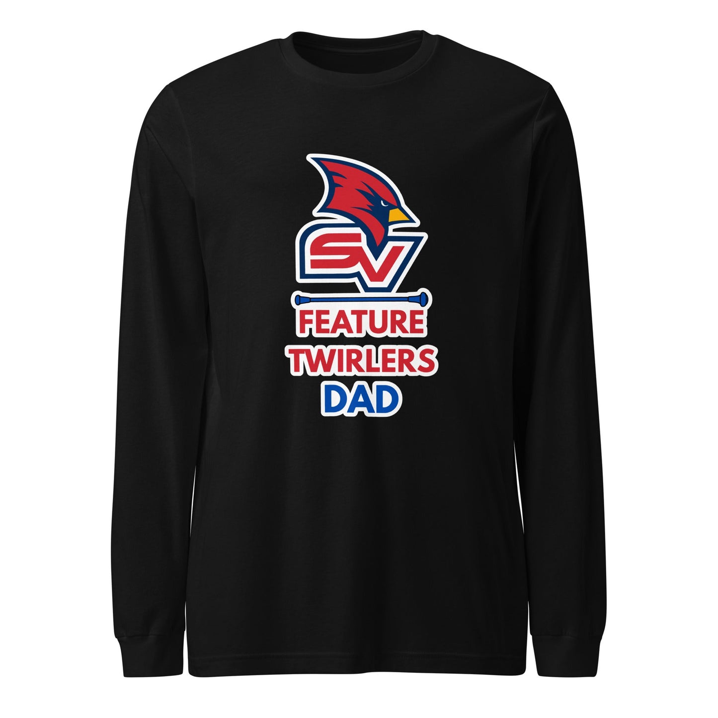 Performance | Long Sleeve Tee | SVSU Feature twirlers | Dad Logo