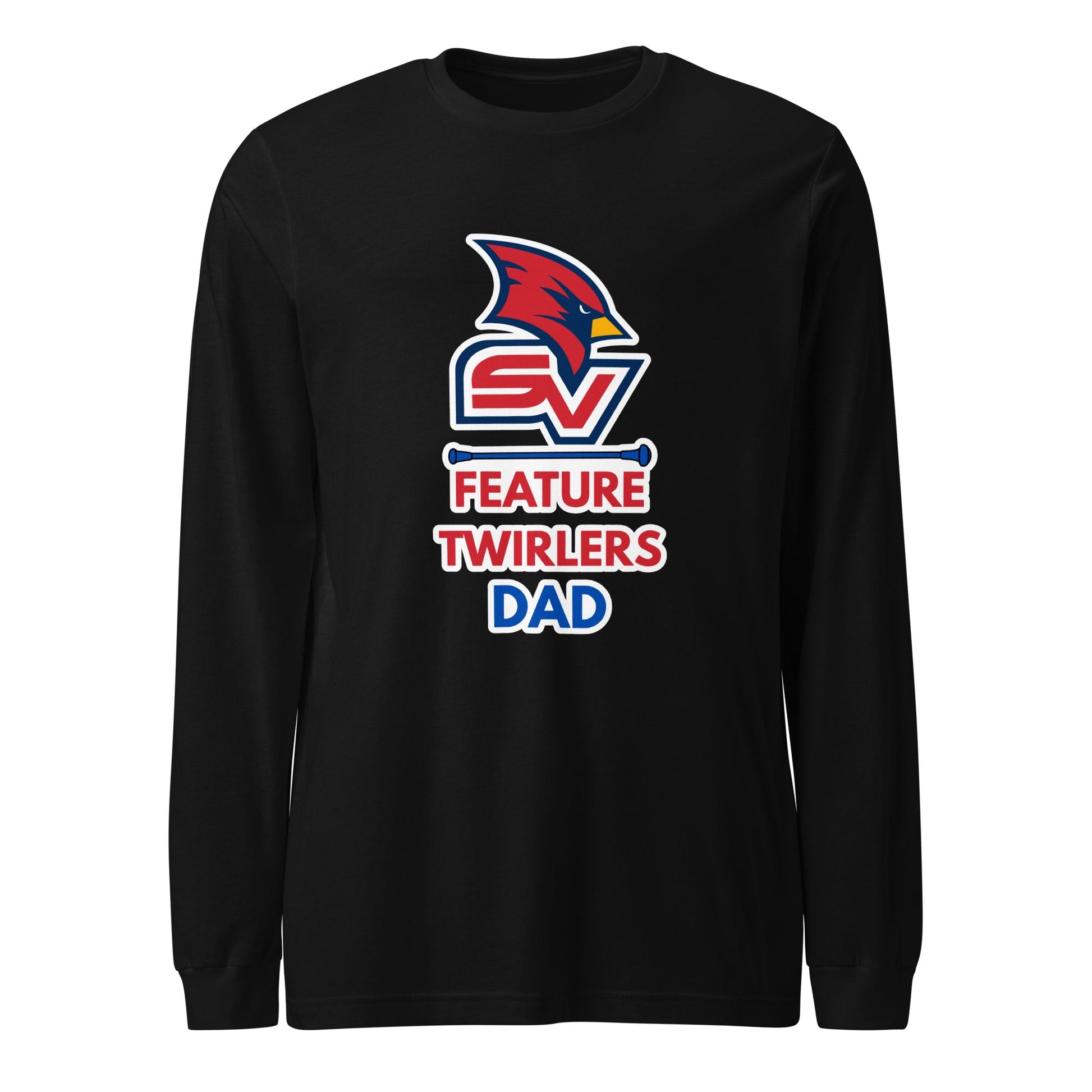 Performance | Long Sleeve Tee | SVSU Feature twirlers | Dad Logo
