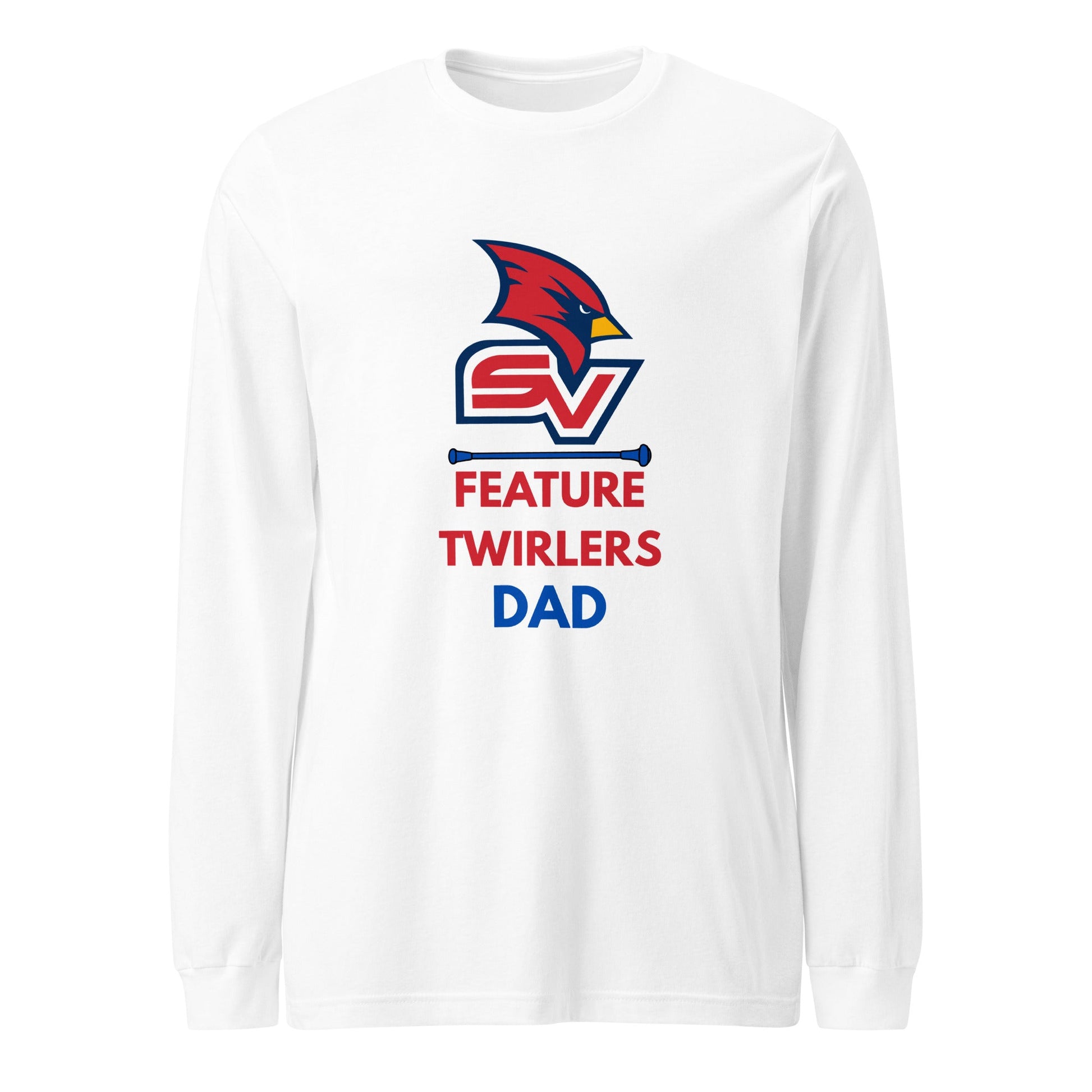 Performance | Long Sleeve Tee | SVSU Feature twirlers | Dad Logo