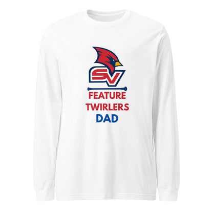Performance | Long Sleeve Tee | SVSU Feature twirlers | Dad Logo