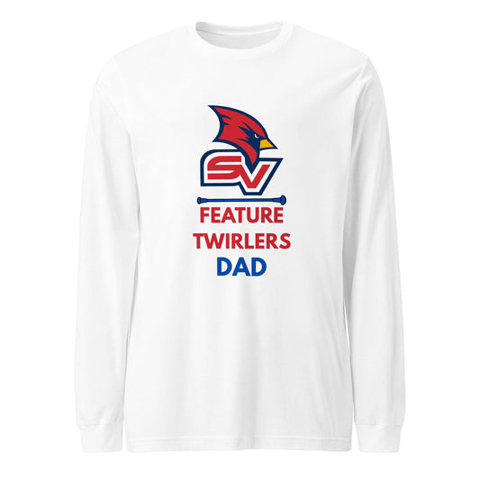 Performance | Long Sleeve Tee | SVSU Feature twirlers | Dad Logo