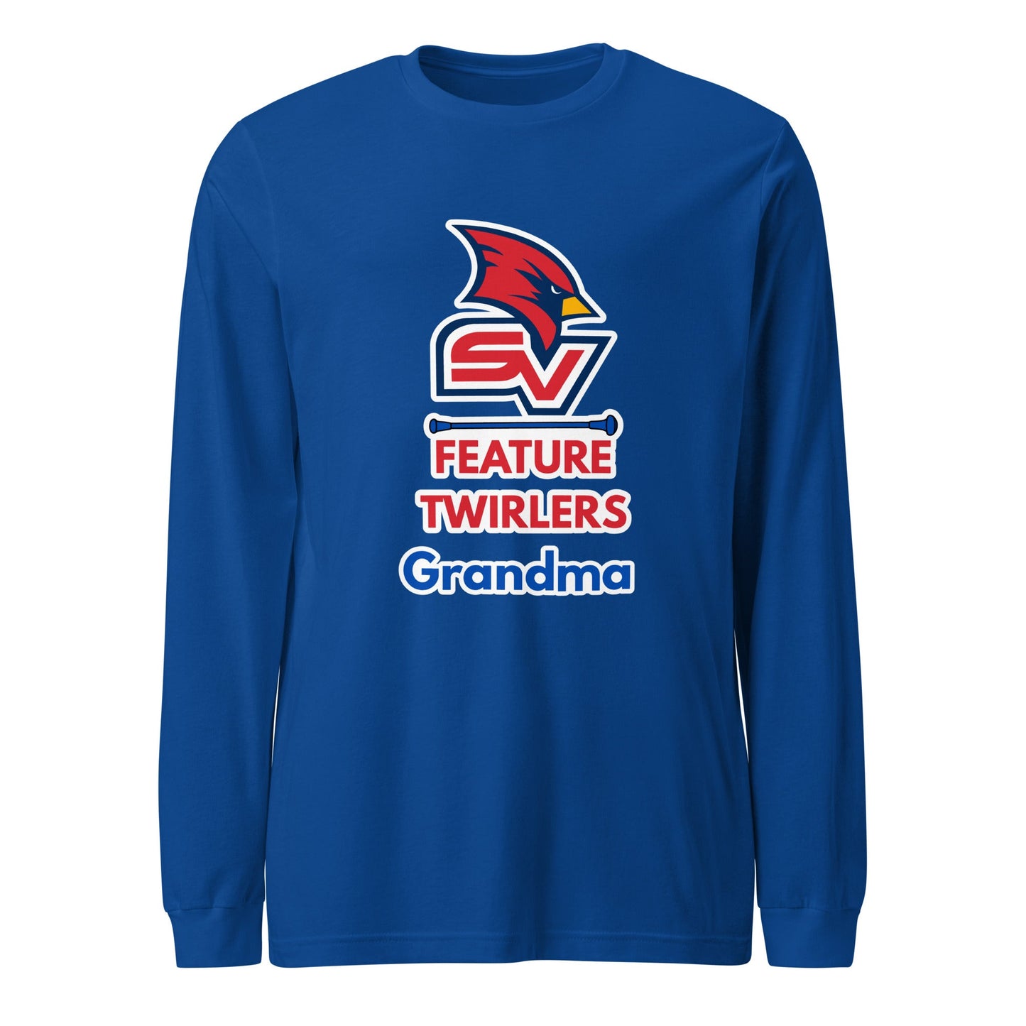 Performance | Long Sleeve Tee | SVSU Feature twirlers | Grandma Logo