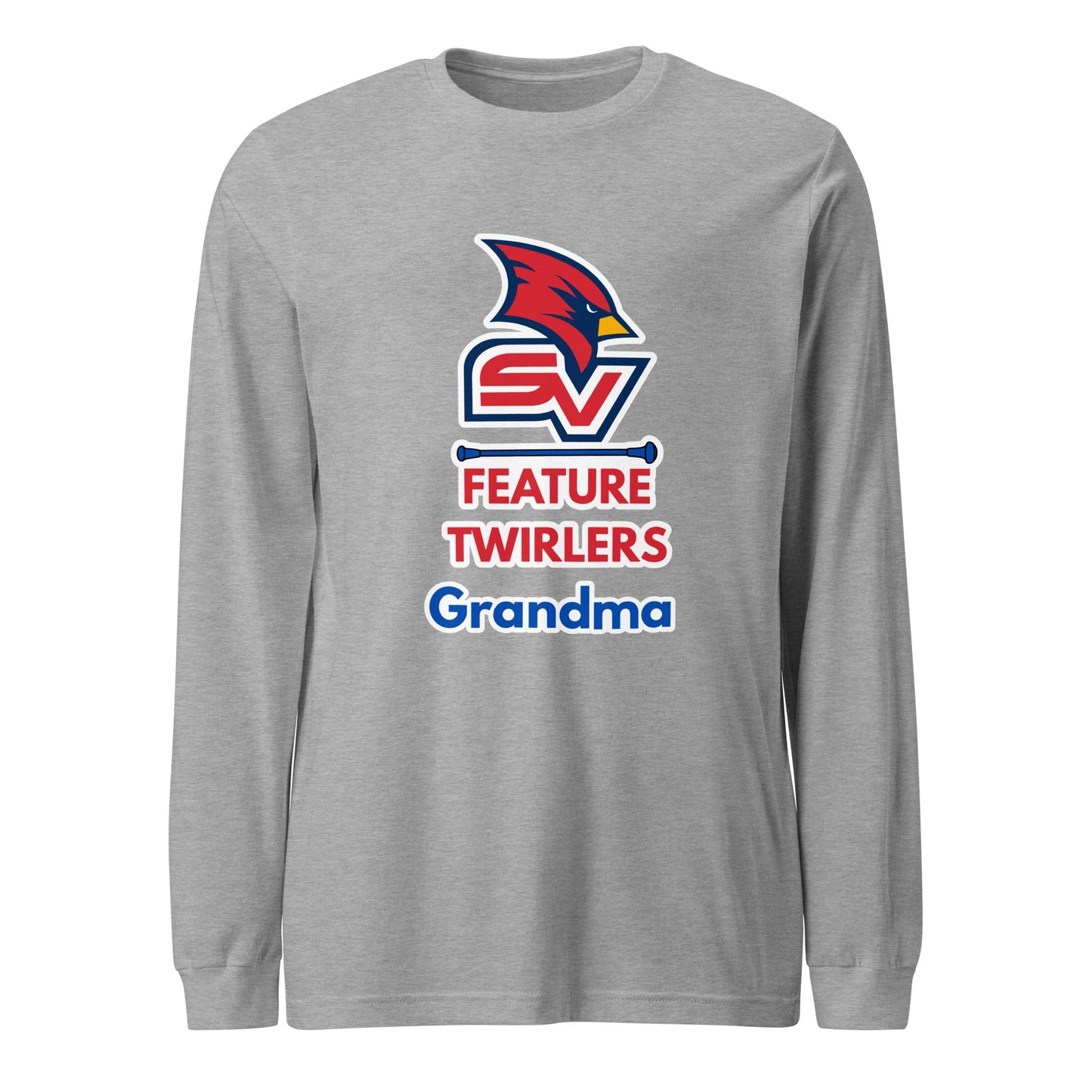 Performance | Long Sleeve Tee | SVSU Feature twirlers | Grandma Logo