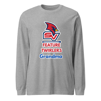 Performance | Long Sleeve Tee | SVSU Feature twirlers | Grandma Logo