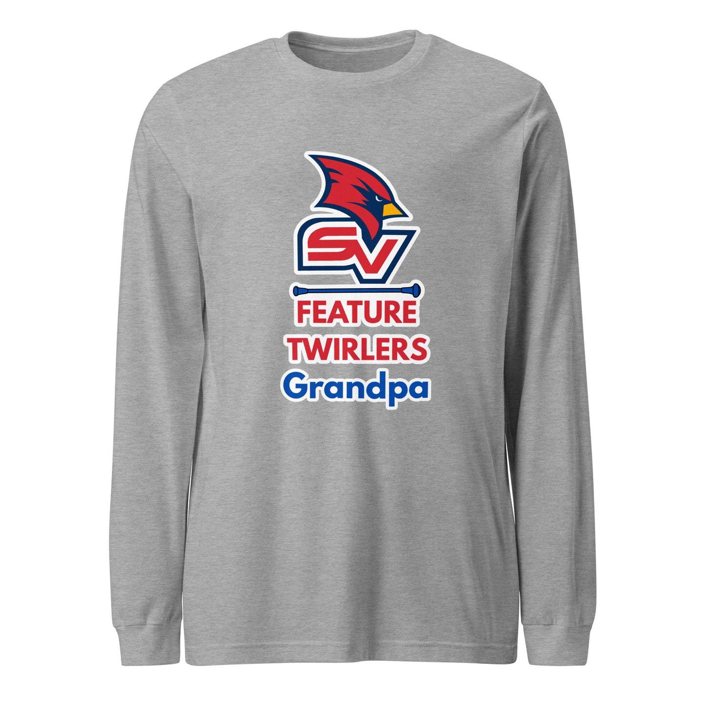 Performance | Long Sleeve Tee | SVSU Feature twirlers | Grandpa Logo