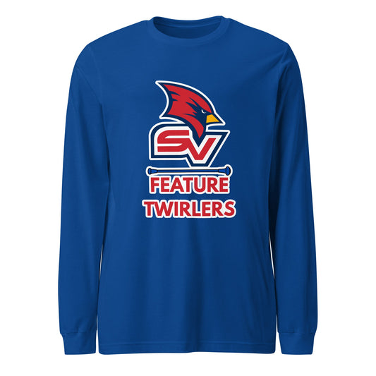 Performance | Long Sleeve Tee | SVSU Feature twirlers | Icon Logo