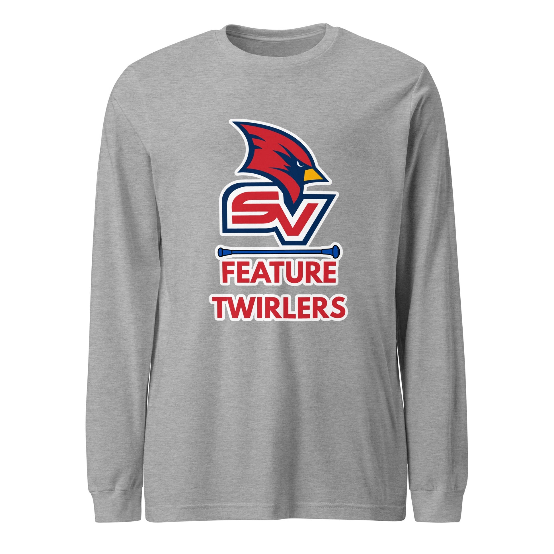 Performance | Long Sleeve Tee | SVSU Feature twirlers | Icon Logo
