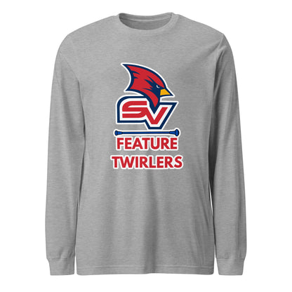 Performance | Long Sleeve Tee | SVSU Feature twirlers | Icon Logo