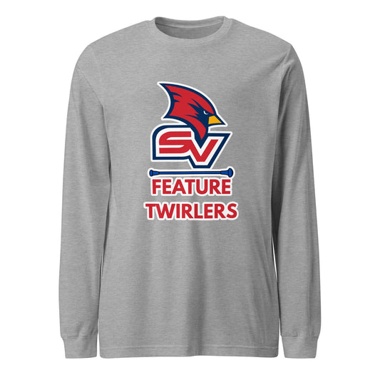 Performance | Long Sleeve Tee | SVSU Feature twirlers | Icon Logo