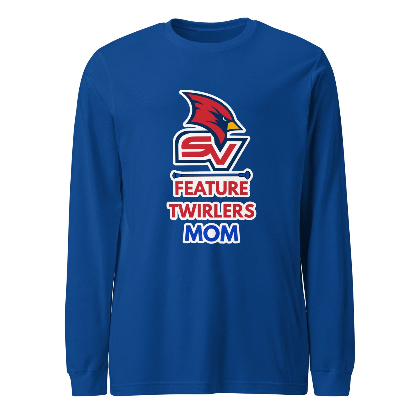 Performance | Long Sleeve Tee | SVSU Feature twirlers | Mom Logo