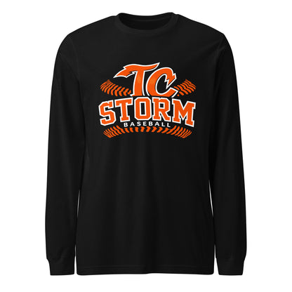 Performance | Long Sleeve Tee | TC Storm baseball | TC Seams Logo