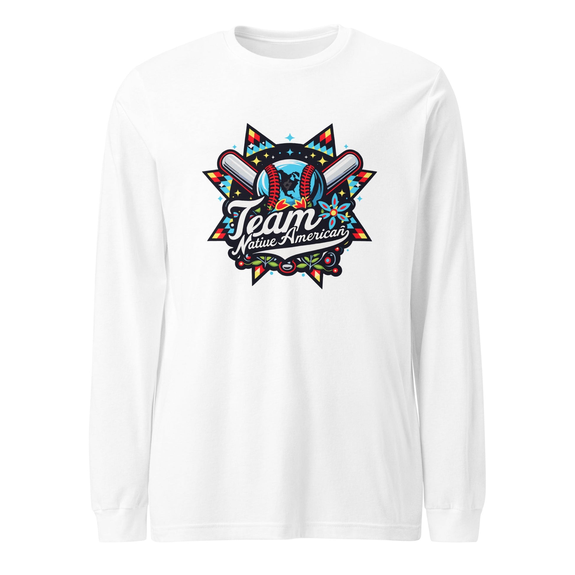 Performance | Long Sleeve Tee | Team Native American | Tribal Emblem Logo