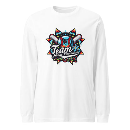 Performance | Long Sleeve Tee | Team Native American | Tribal Emblem Logo