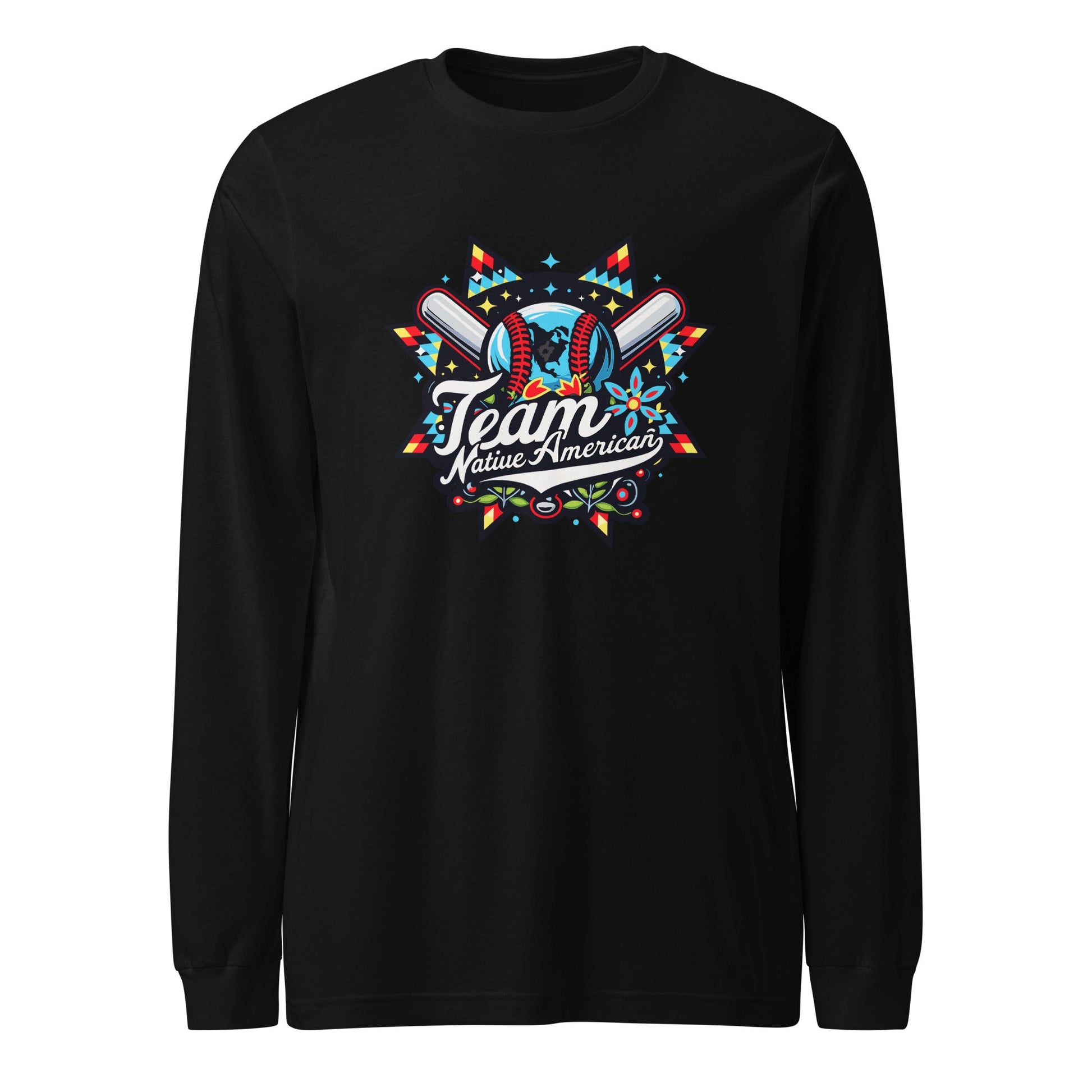 Performance | Long Sleeve Tee | Team Native American | Tribal Emblem Logo