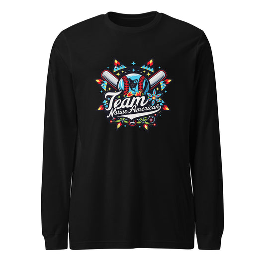 Performance | Long Sleeve Tee | Team Native American | Tribal Emblem Logo