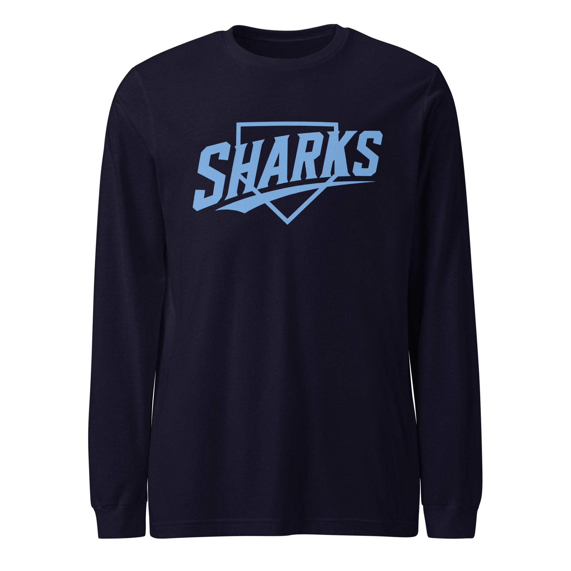 Performance | Long Sleeve Tee | The Sharks Baseball Team | Crest Logo