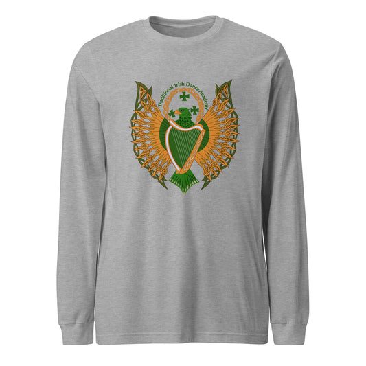 Performance | Long Sleeve Tee | The Traditional Irish Dance Academy | Logo