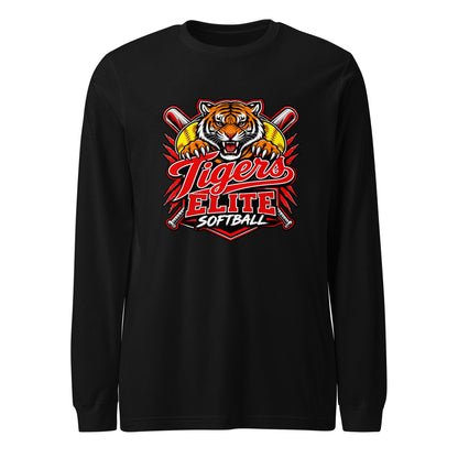 Performance | Long Sleeve Tee | Tigers Elite Softball | Emblem Logo