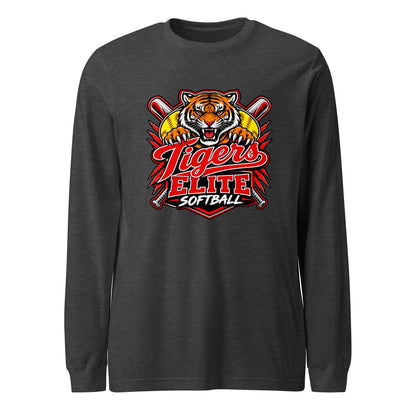 Performance | Long Sleeve Tee | Tigers Elite Softball | Emblem Logo