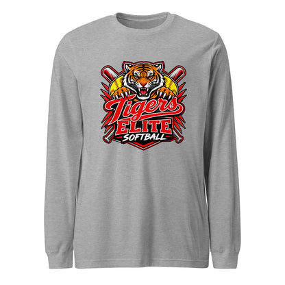 Performance | Long Sleeve Tee | Tigers Elite Softball | Emblem Logo