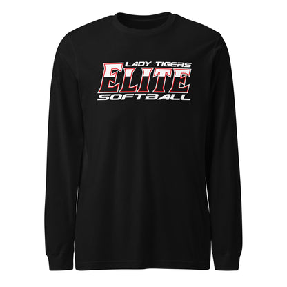 Performance | Long Sleeve Tee | Tigers Elite Softball | Modern Script Logo