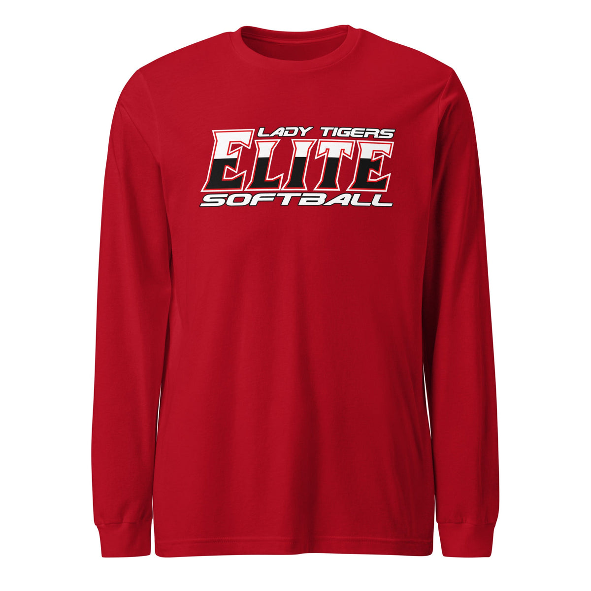 Performance | Long Sleeve Tee | Tigers Elite Softball | Modern Script Logo