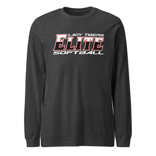 Performance | Long Sleeve Tee | Tigers Elite Softball | Modern Script Logo