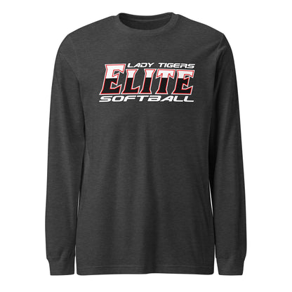 Performance | Long Sleeve Tee | Tigers Elite Softball | Modern Script Logo