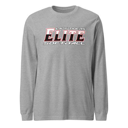 Performance | Long Sleeve Tee | Tigers Elite Softball | Modern Script Logo
