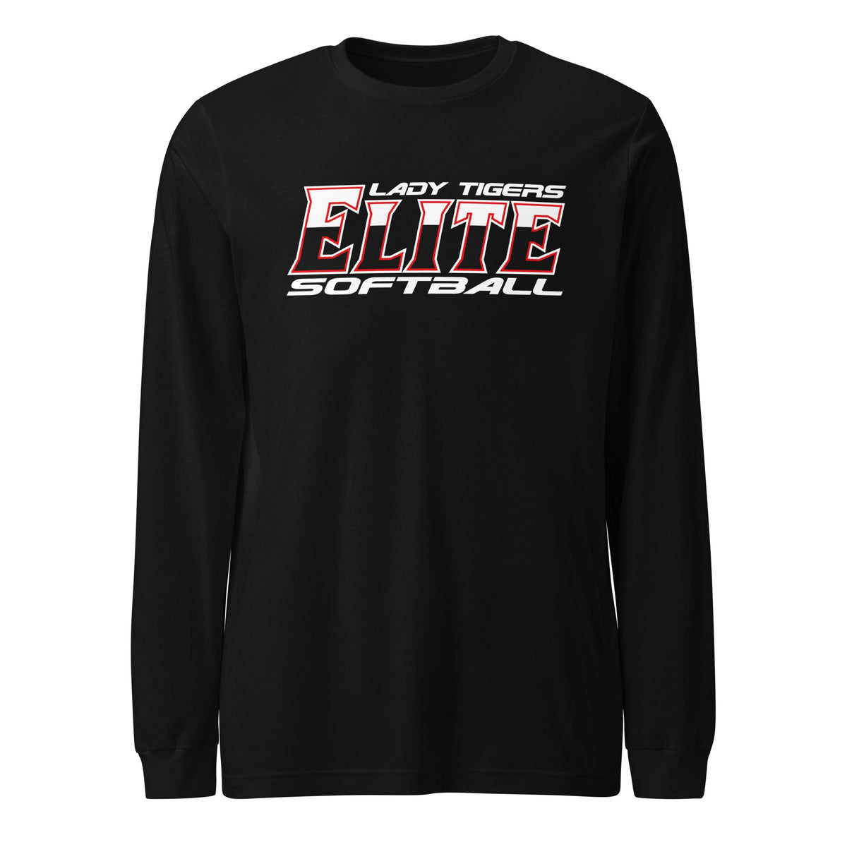 Performance | Long Sleeve Tee | Tigers Elite Softball | Modern Script Logo
