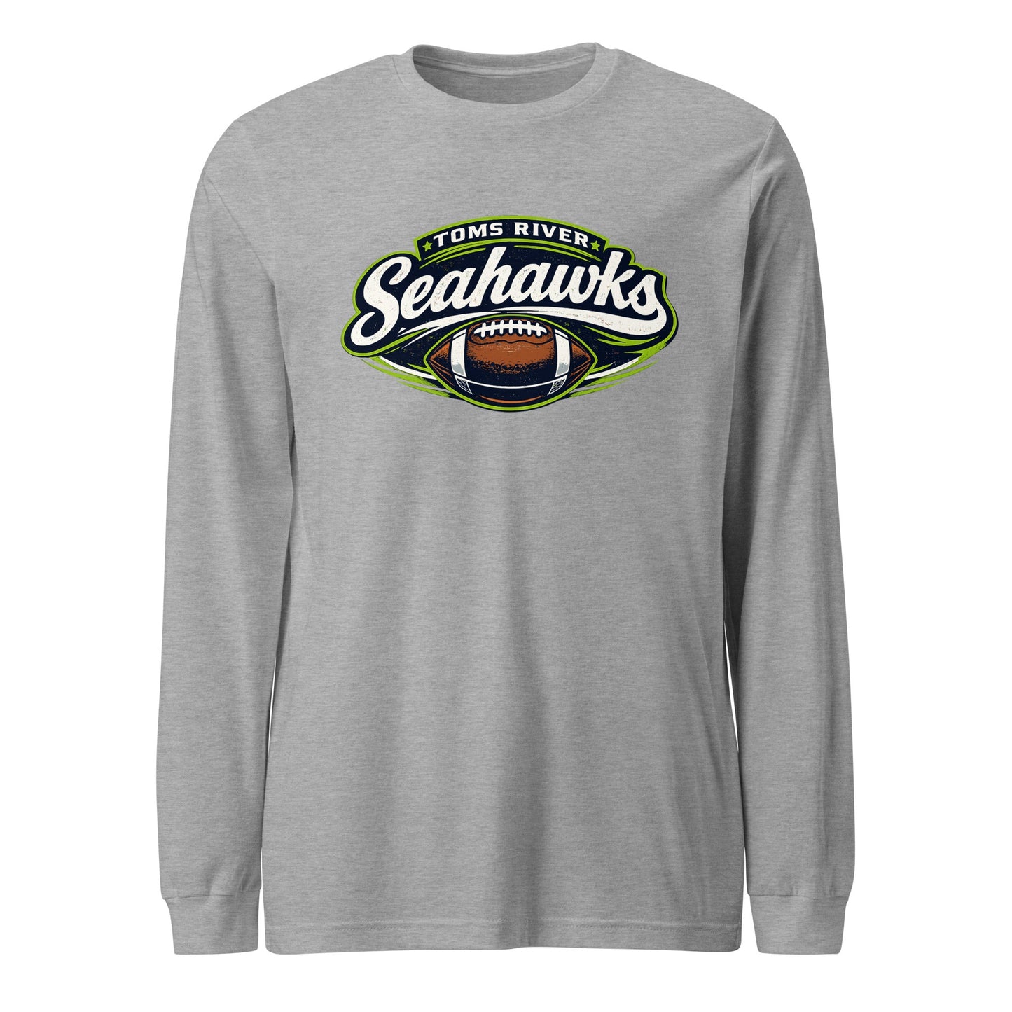 Performance | Long Sleeve Tee | Toms River Seahawks | Football Emblem Logo