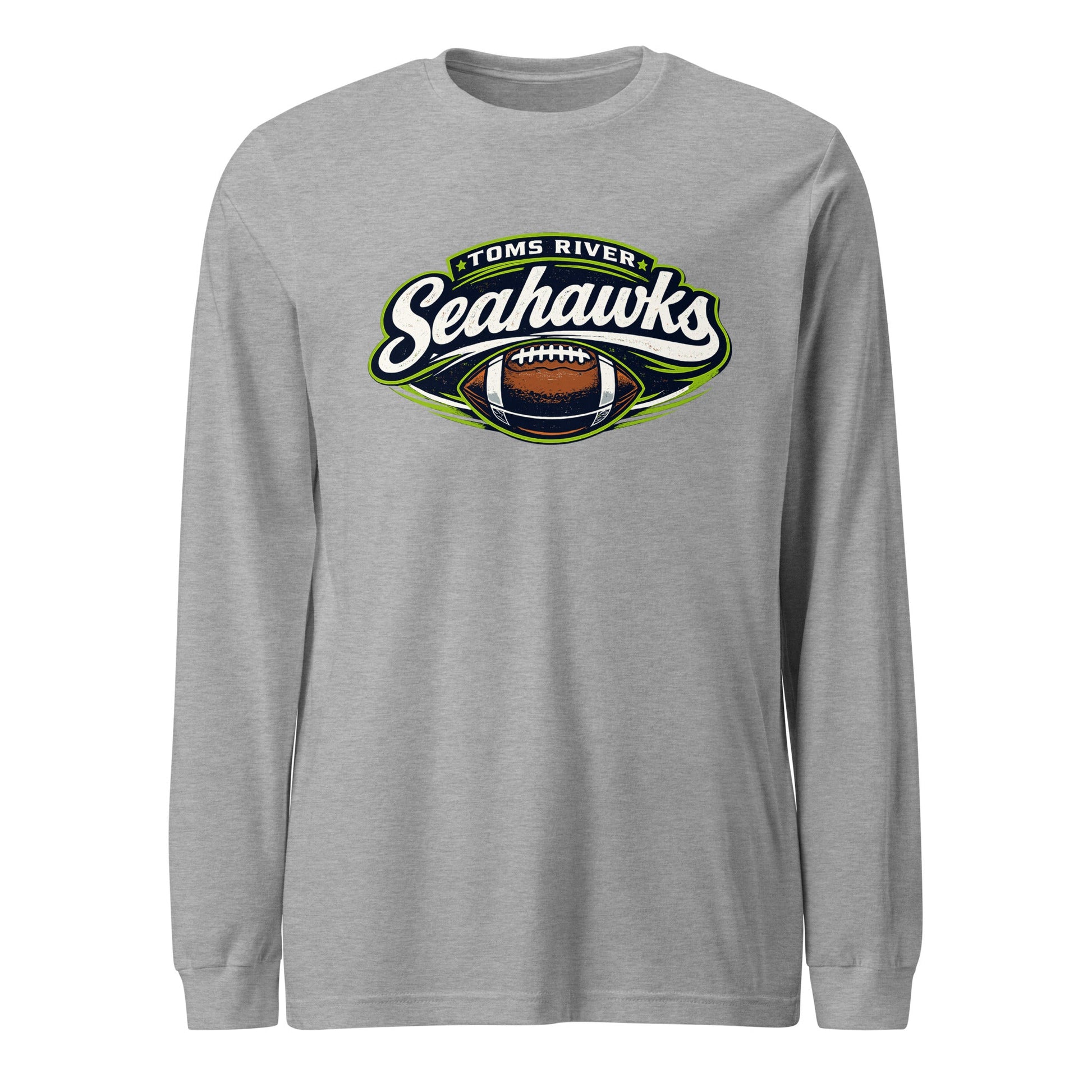 Performance | Long Sleeve Tee | Toms River Seahawks | Football Emblem Logo